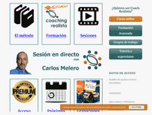 Tablet Screenshot of coachingrealista.com